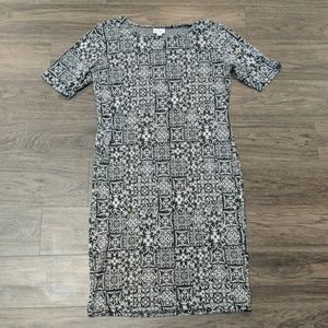 Julia Dress, Black and White